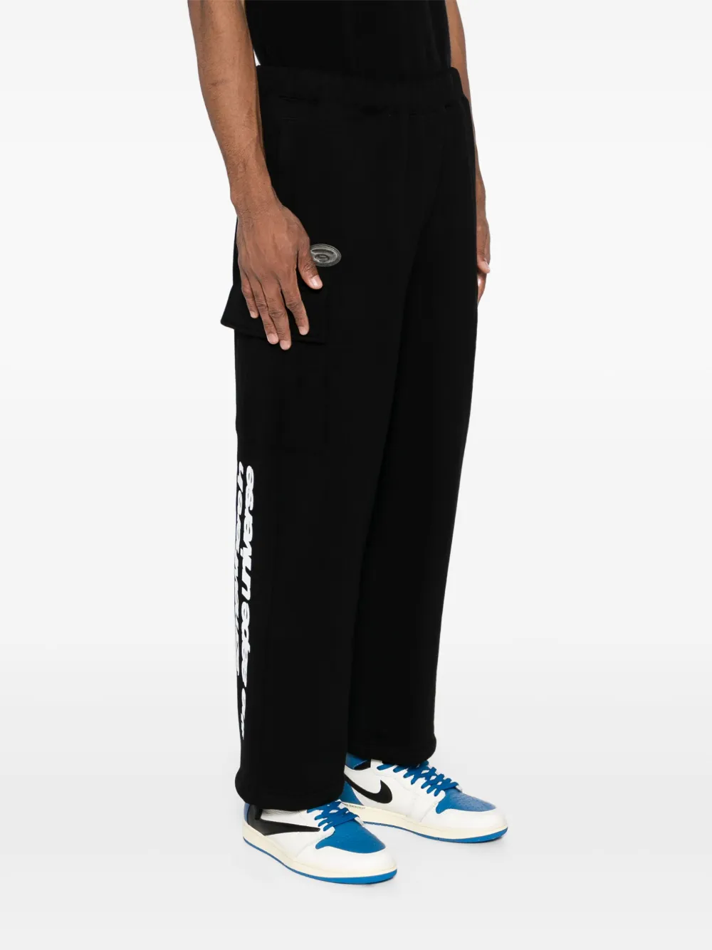 AAPE BY *A BATHING APE Trainingsbroek met logopatch Zwart