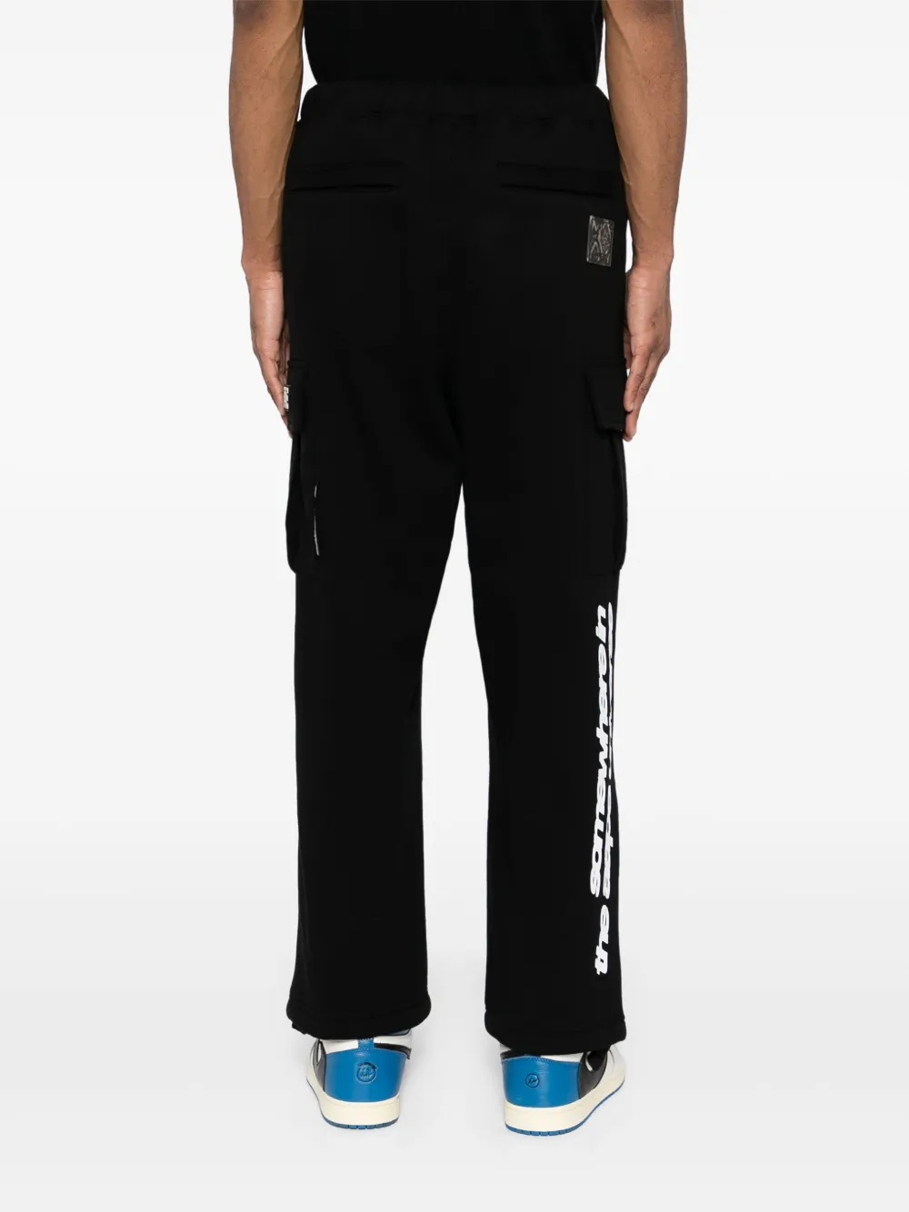 AAPE BY *A BATHING APE Trainingsbroek met logopatch Zwart