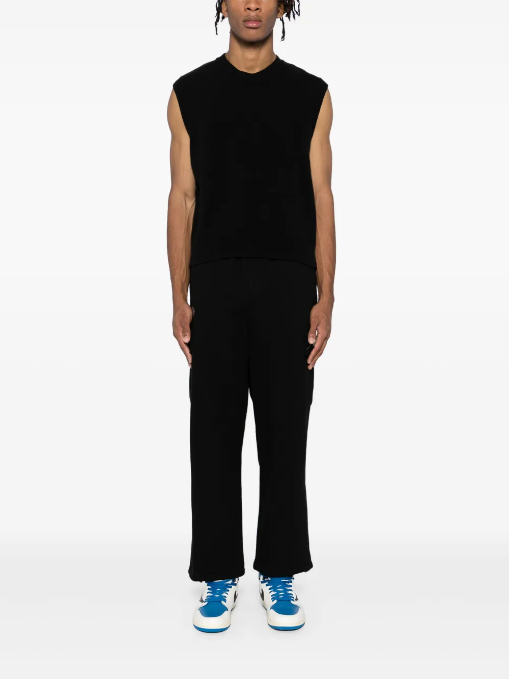 AAPE BY *A BATHING APE Trainingsbroek met logopatch - Zwart