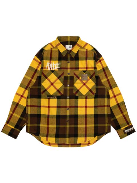 AAPE BY *A BATHING APE plaid shirt Men