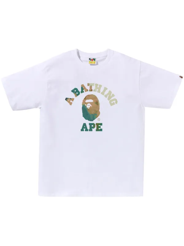 A BATHING APE Tシャツ ホワイト A BATHING APE® ロゴ Tシャツ | ホワイト | FARFETCH JP