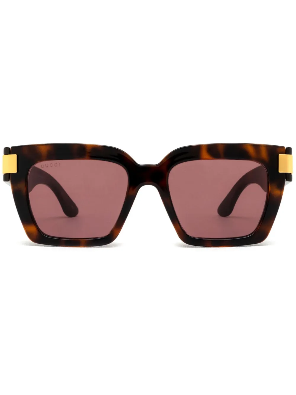 Gucci Eyewear インターロッキングG サングラス - ブラウン Gucci Eyewear インターロッキングG サングラス - ブラウン