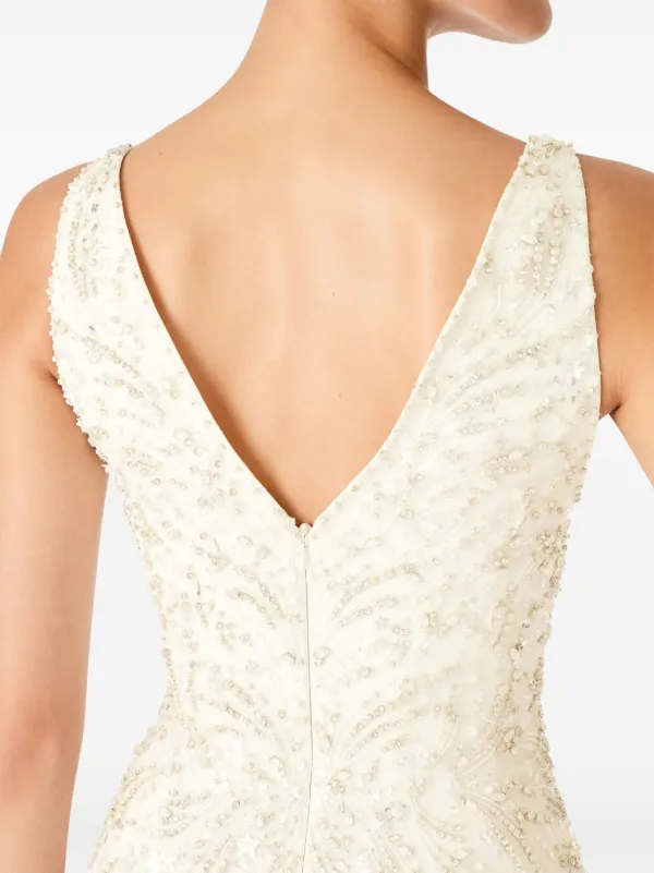 Jenny Packham Nura Embellished Gown - Neutrals Jenny Packham Nura Embellished Gown - Neutrals