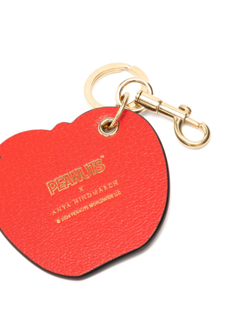 Anya Hindmarch x Peanuts Snoopy and Woodstock sleutelhanger - Rood