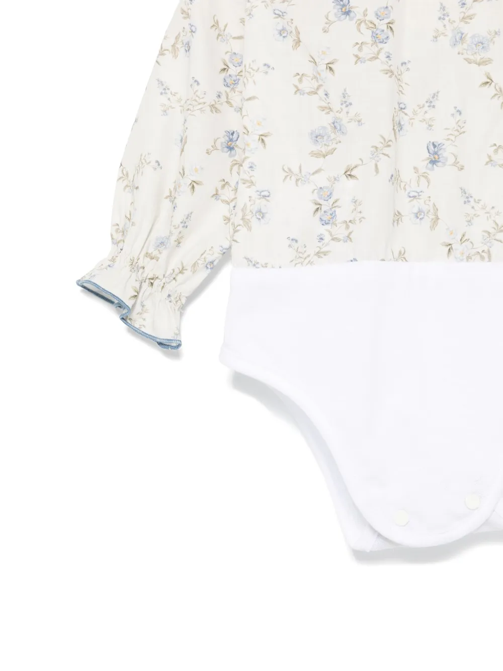 La Stupenderia Ribfluwelen jurk met veters Blauw