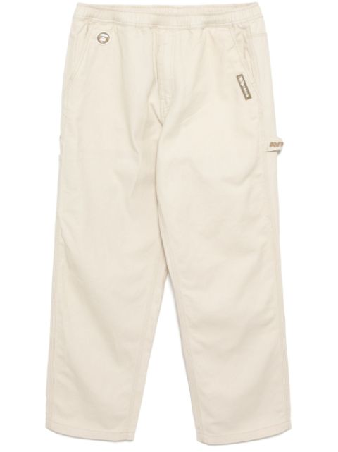 AAPE BY *A BATHING APE Moonface logo straight-leg trousers Men