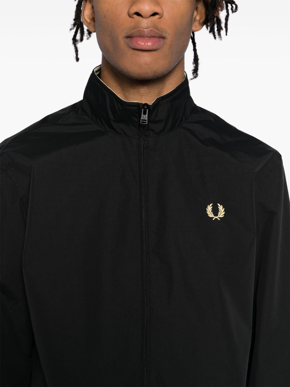 Shop Fred Perry Brentham Sport Jacket In Black