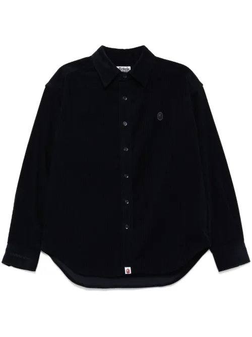 Chemise en velours côtelé à patch logo - A BATHING APE® - Modalova