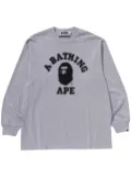 A BATHING APE® logo-print sweatshirt - Grey