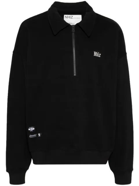 izzue logo embroidery sweatshirt