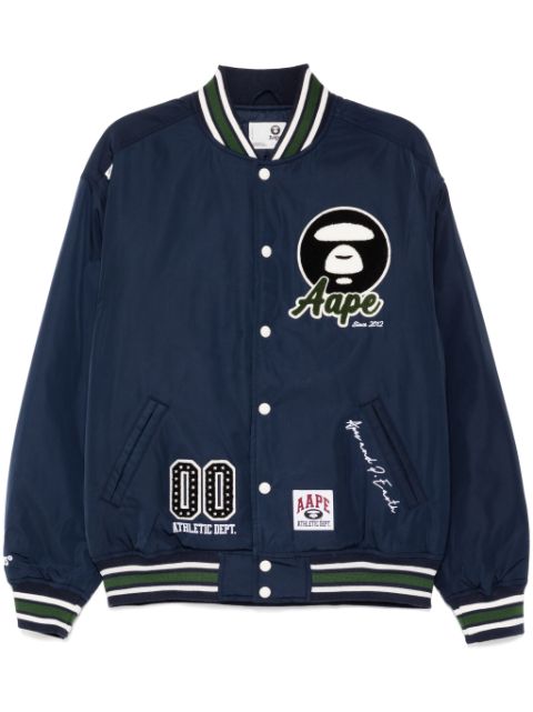 AAPE BY *A BATHING APE moonface-logo bomber jacket Men