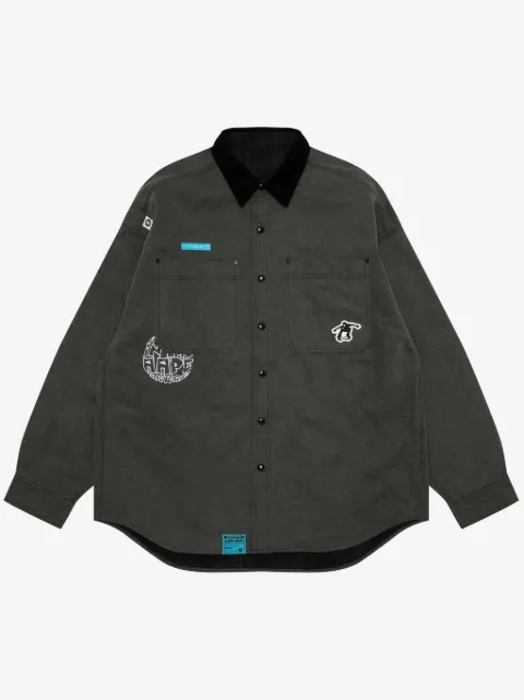 AAPE BY *A BATHING APE® camisa con logo bordado