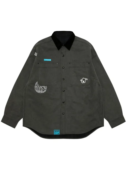 Chemise à logo brodé - AAPE BY *A BATHING APE® - Modalova