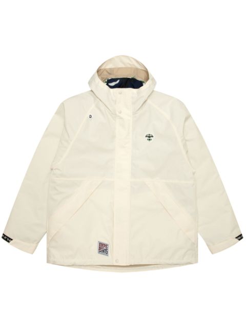 AAPE BY *A BATHING APE logo-patch layered hooded jacket Men