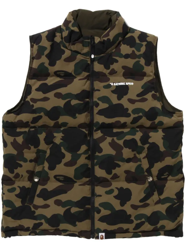 A BATHING APE リバーシブル ダウンベスト 【公式通販】