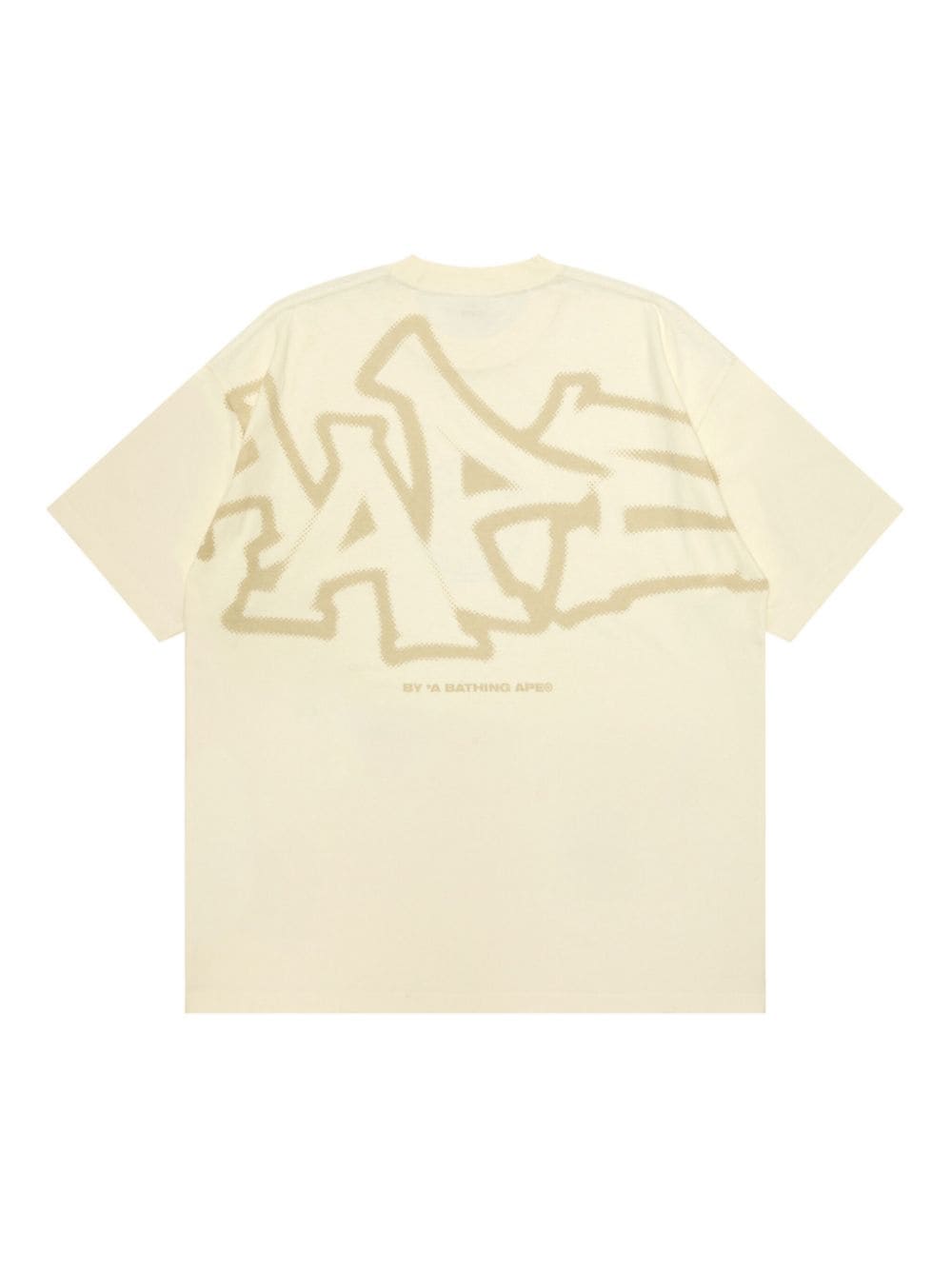 AAPE BY *A BATHING APE® logo-print T-shirt - Beige