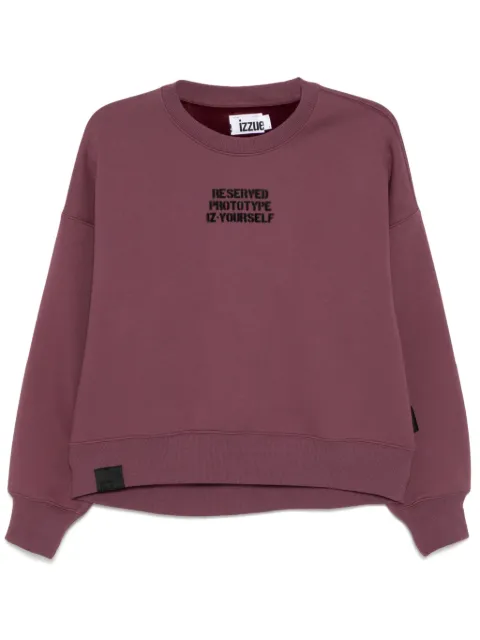 izzue slogan-print sweatshirt