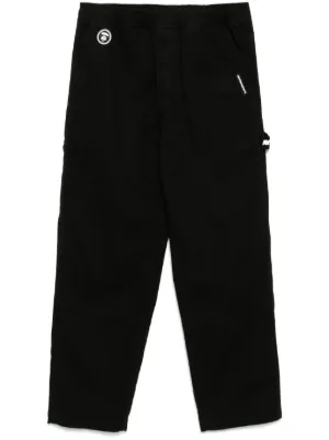AAPE BY *A BATHING APE® カモフラージュ トラックパンツ | ブラック