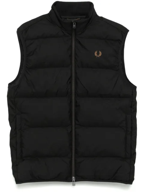 Fred Perry logo-embroidered padded jacket