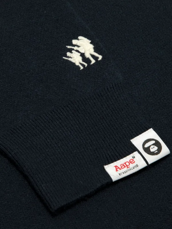 AAPE BY *A BATHING APE® ロゴ プルオーバー | ブルー | FARFETCH JP