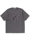 A BATHING APE® logo-print T-shirt - Grey