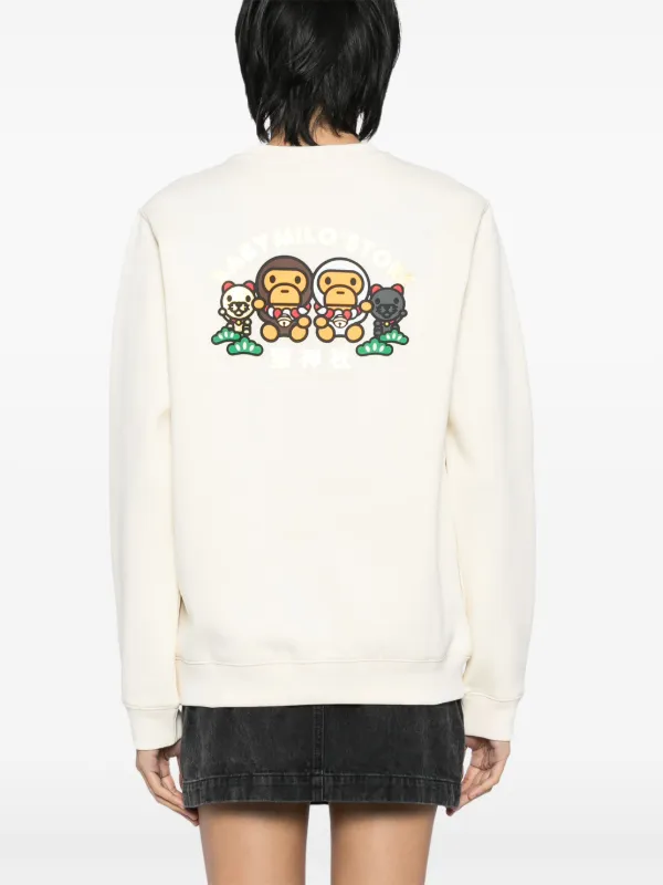 A BATHING APE® クルーネック スウェットシャツ | ニュートラル