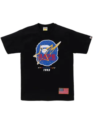 y2k❤️ A BATHING APE 星条旗 エイプヘッド ロゴ ピチT Y2K 90s a bathing ape アベイシングエイプ Tシャツ L - メルカリ
