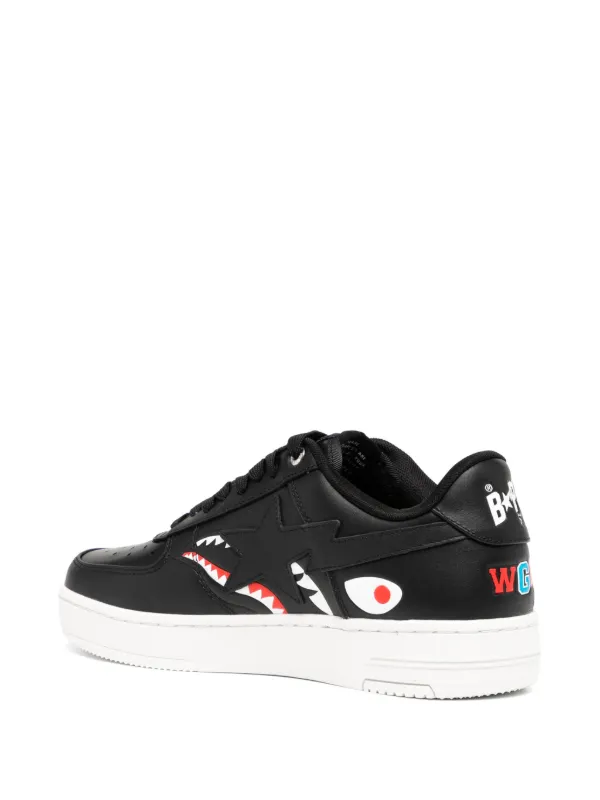 A BATHING APE® STA Shark M2 Sneakers | Black | FARFETCH