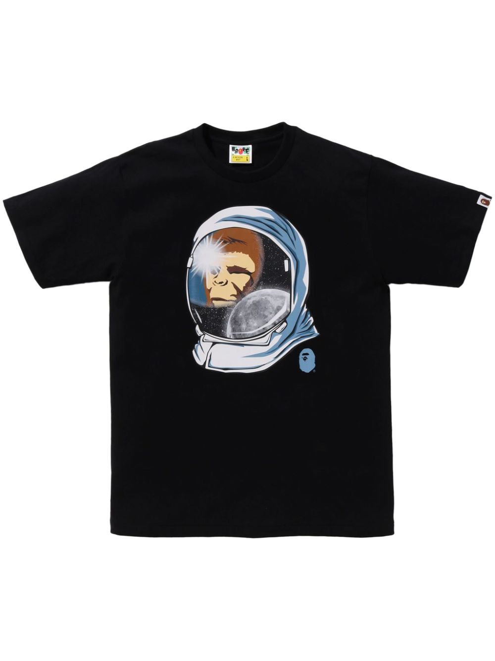 A BATHING APE T-shirt met grafische print Zwart