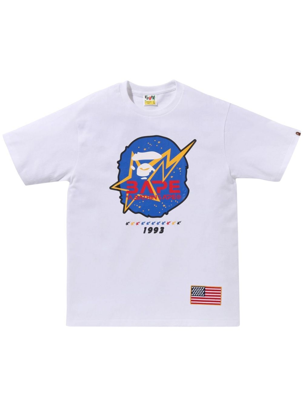 A Bathing Ape Logo-print T-shirt In Weiss