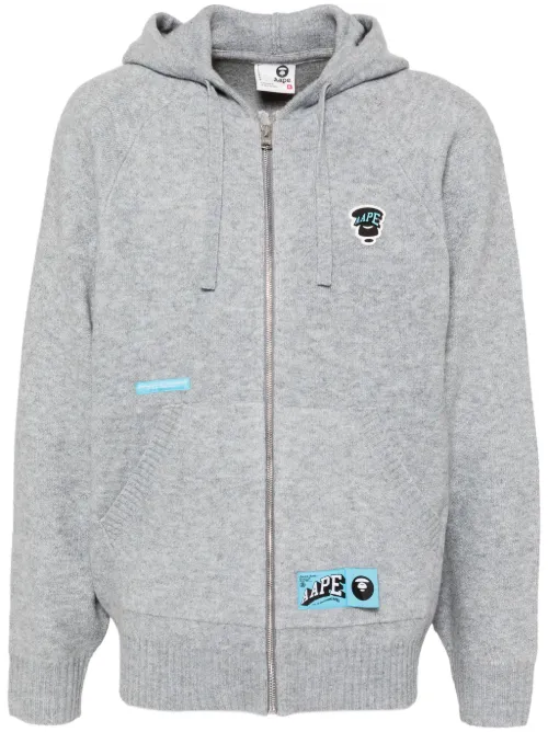 Cardigan zippé à logo - AAPE BY *A BATHING APE® - Modalova