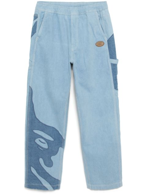 AAPE BY *A BATHING APE moonface-logo jeans Men