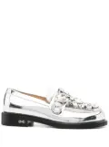 MACH & MACH crystal-embellished loafers - Silver