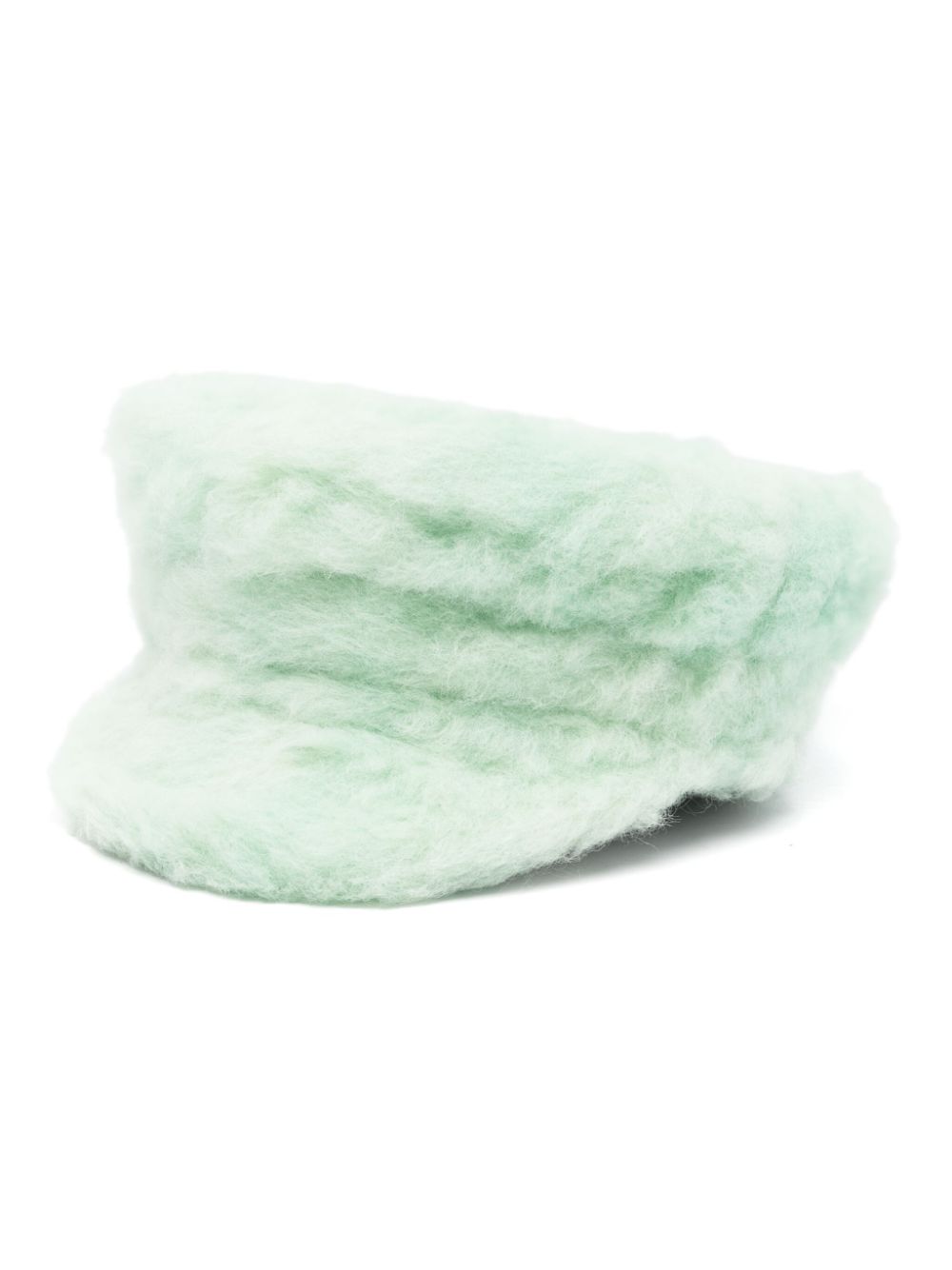 Ruslan Baginskiy faux-fur baker boy cap - Green