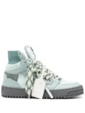 Off-White leather sneakers - Green