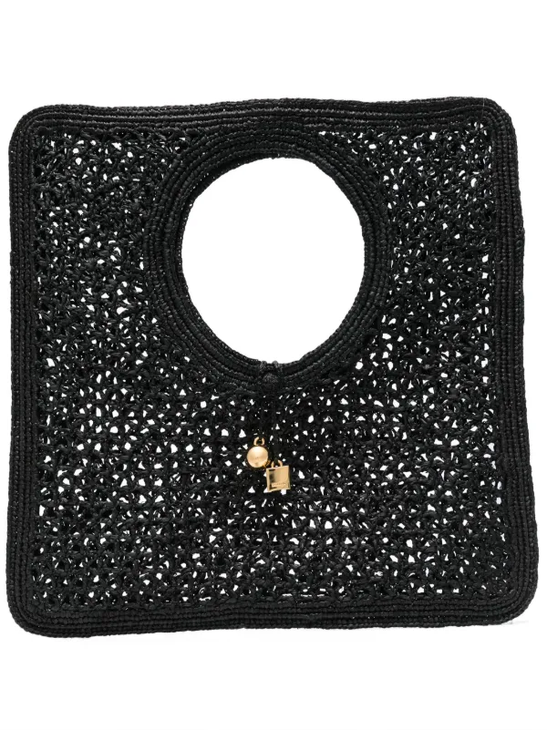【JACQUEMUS】 Spiaggia raffia tote bag Spiaggia Small raffia tote bag in neutrals - Jacquemus