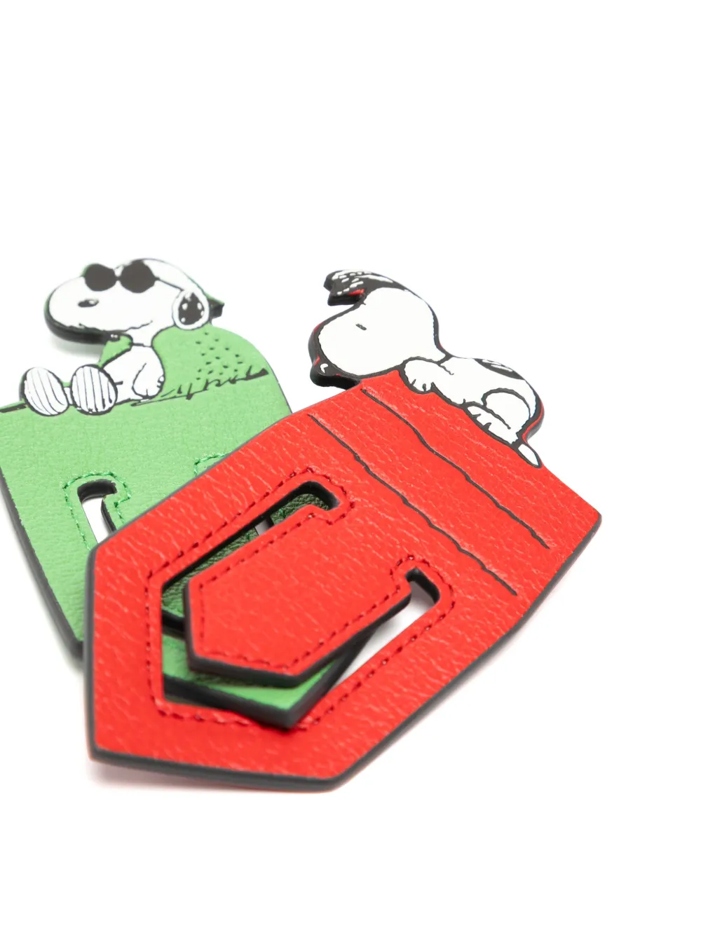 Anya Hindmarch X Peanuts Set Of 2 Snoopy Bookmarks In Red