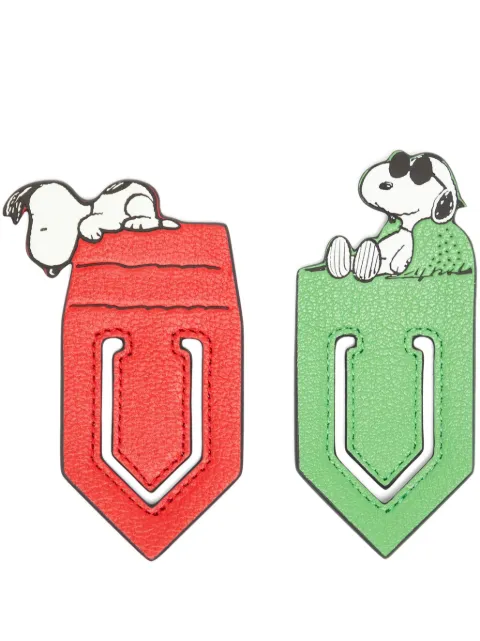 Anya Hindmarch x Peanuts set of 2 Snoopy bookmarks
