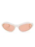 Prada Eyewear biker-frame sunglasses - White