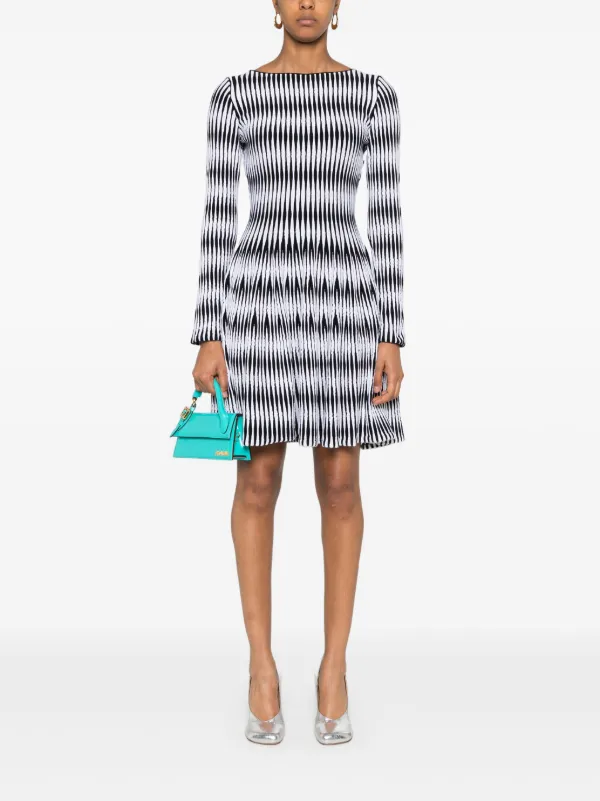 peggy mini dress Grid Print Mini Dress