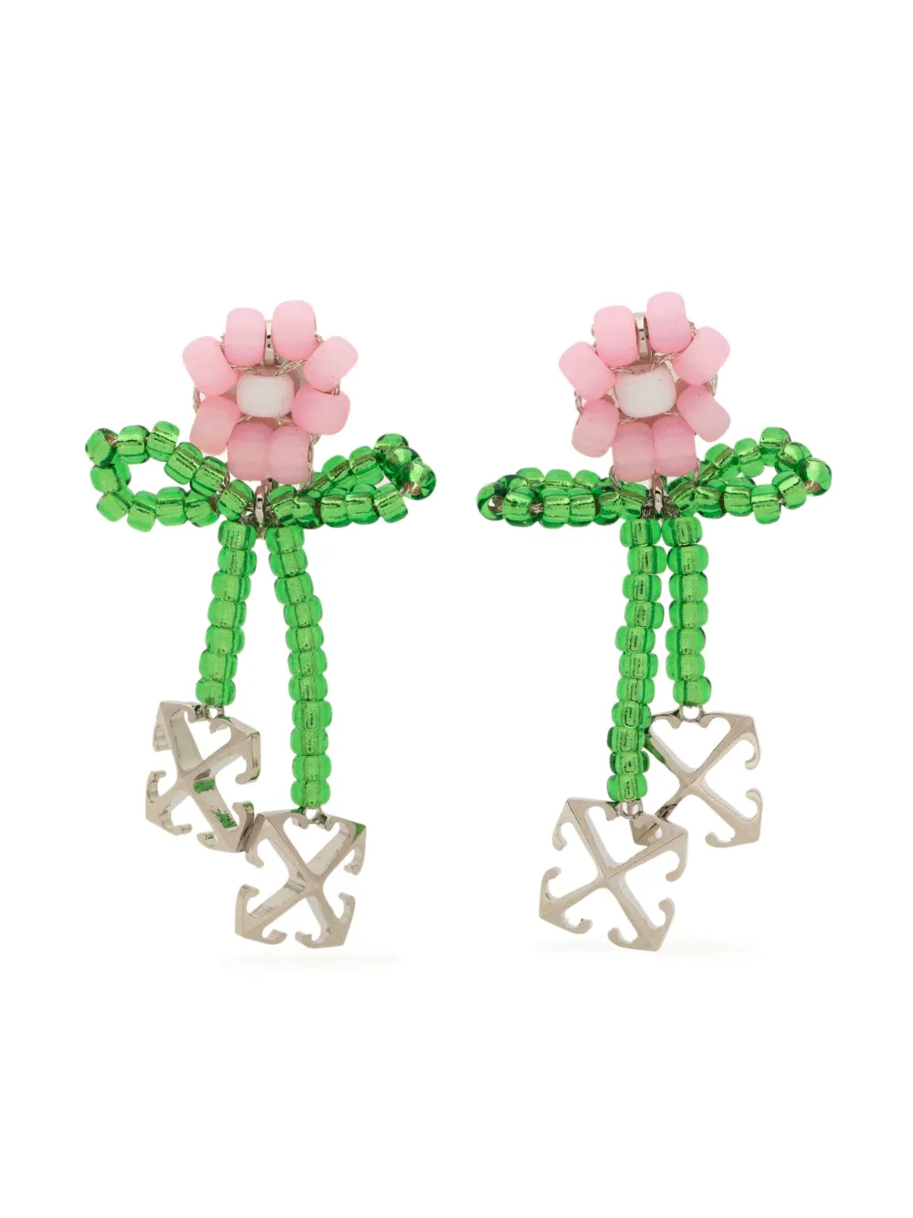 Affordable Off-White flower beads earrings Women