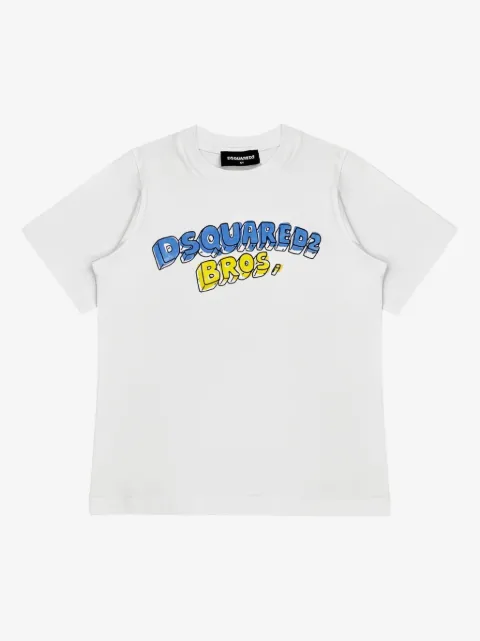 DSQUARED2 KIDS playera con logo estampado