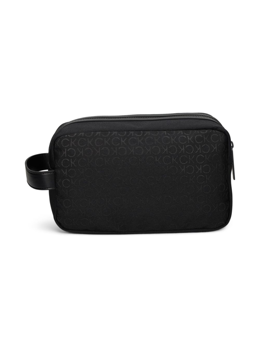 Calvin Klein logo-jacquard wash bag - Zwart