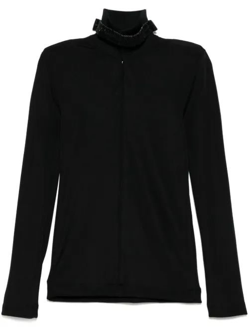 Toga haut nervuré Glossy - Noir - Toga - Modalova