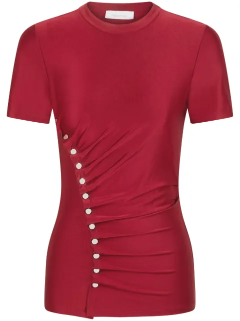 Rabanne draped T-shirt 