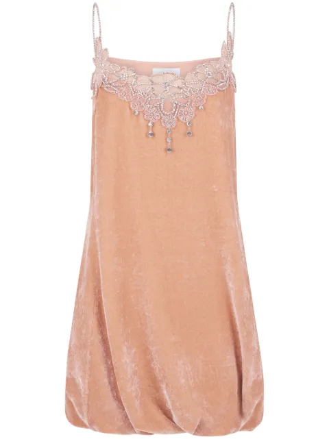 Rabanne vestido corto con cuello alto
