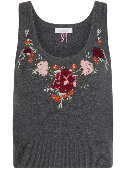 Rabanne camiseta con logo bordado