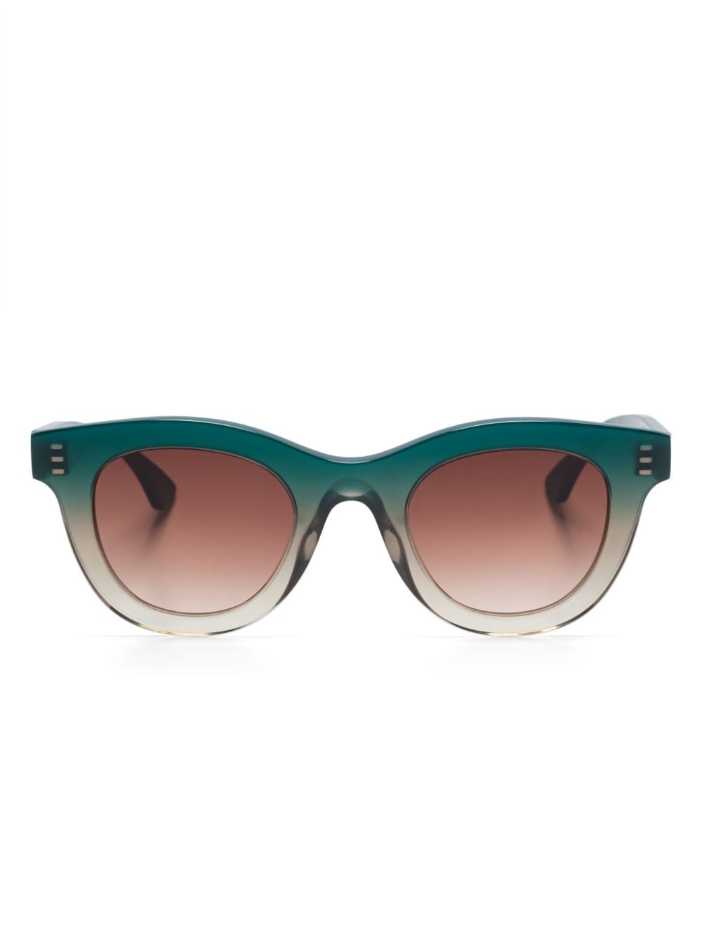 Shop Thierry Lasry Consistency Sunglasses In 绿色