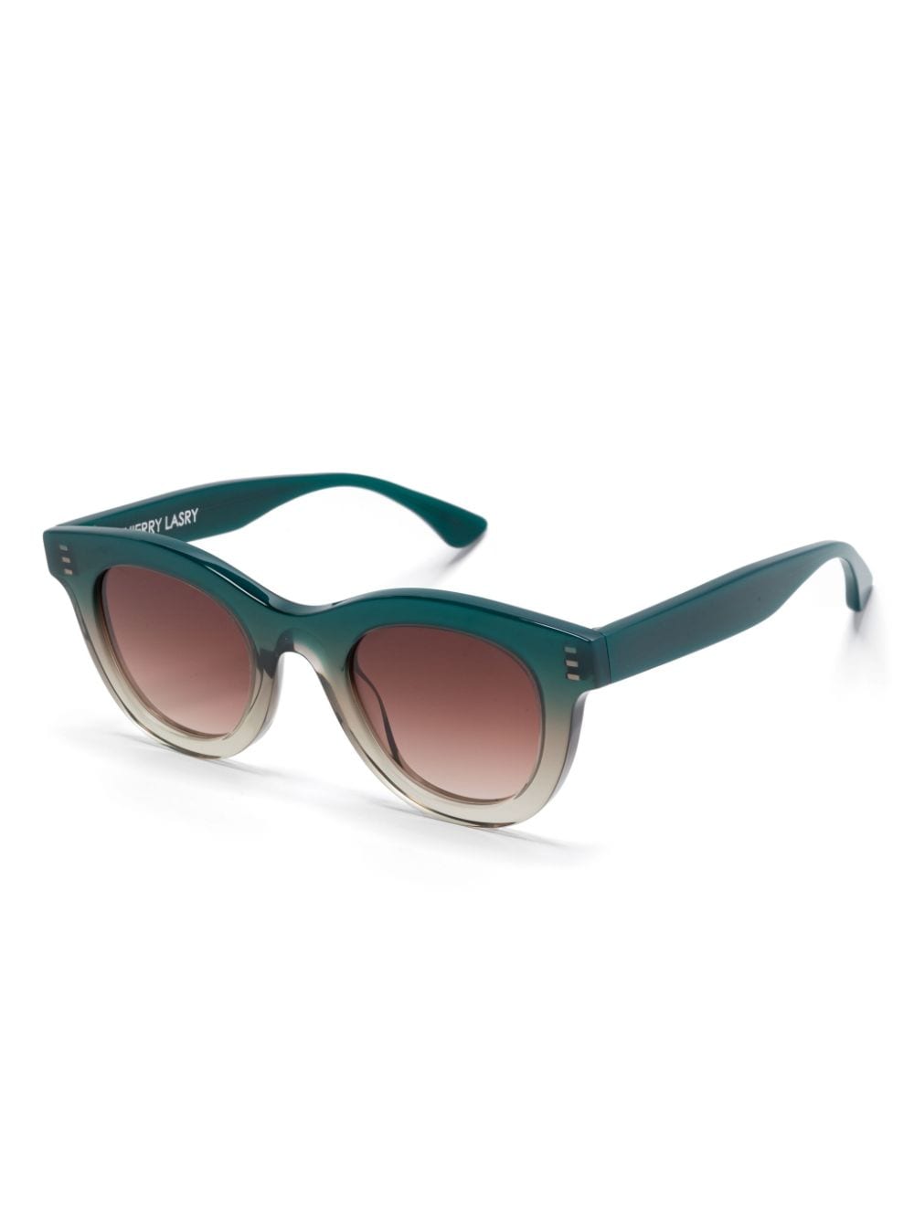 Shop Thierry Lasry Consistency Sunglasses In 绿色