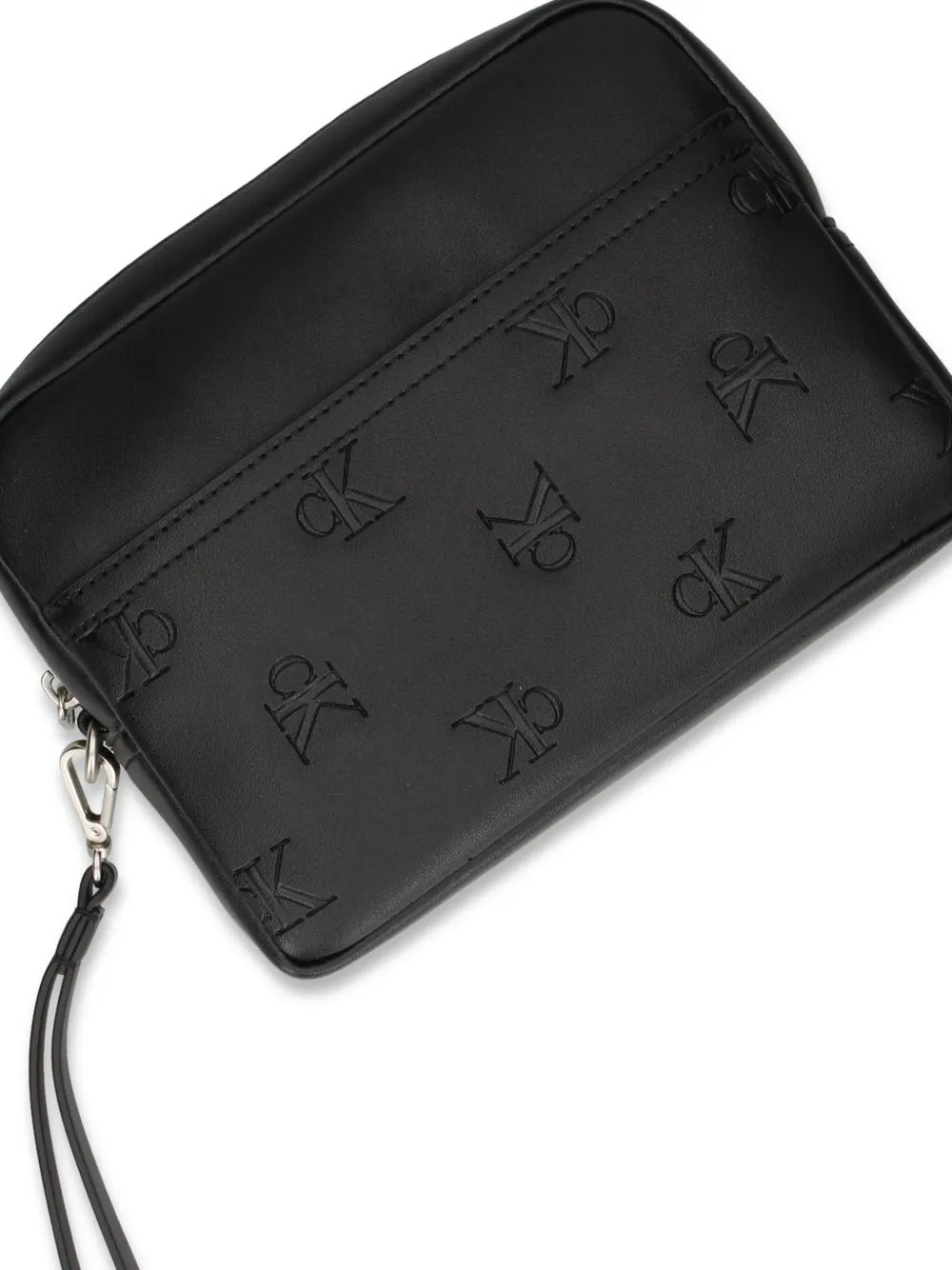 Calvin Klein Jeans Toilettas met monogram Zwart